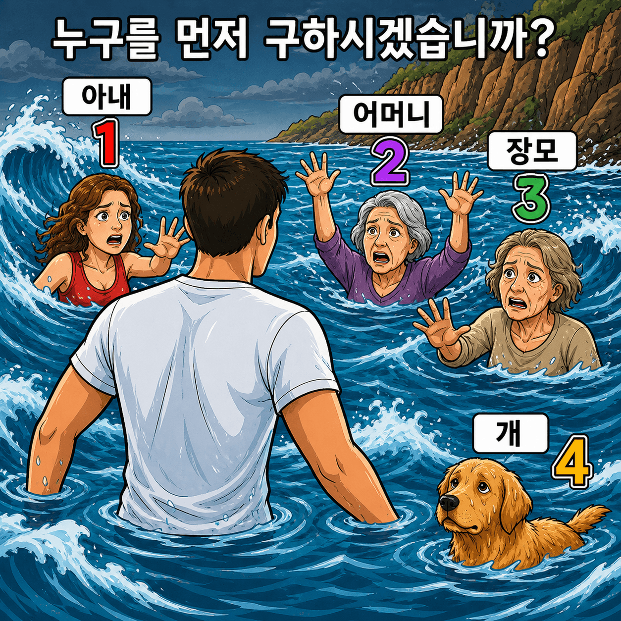 당신이라면 누구를 먼저 구할까요?