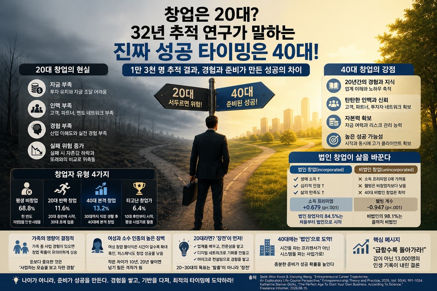 “창업은 20대에 해야 성공한다?” 32년 추적 연구가 뒤집은 통념