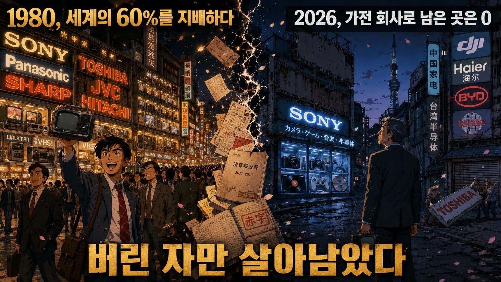 세께를

제패했던 일존 가전 회사의 퇴출