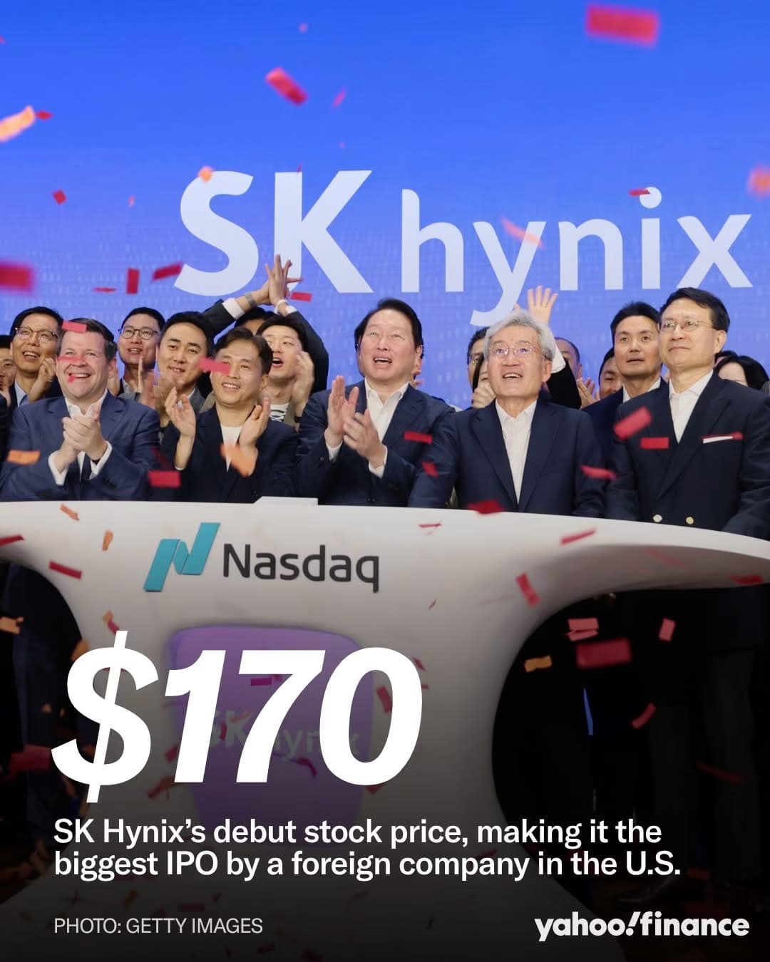 SK하이닉스, 미국 증시 역사 새로 썼다…외국 기업 사상 최대 IPO 기록