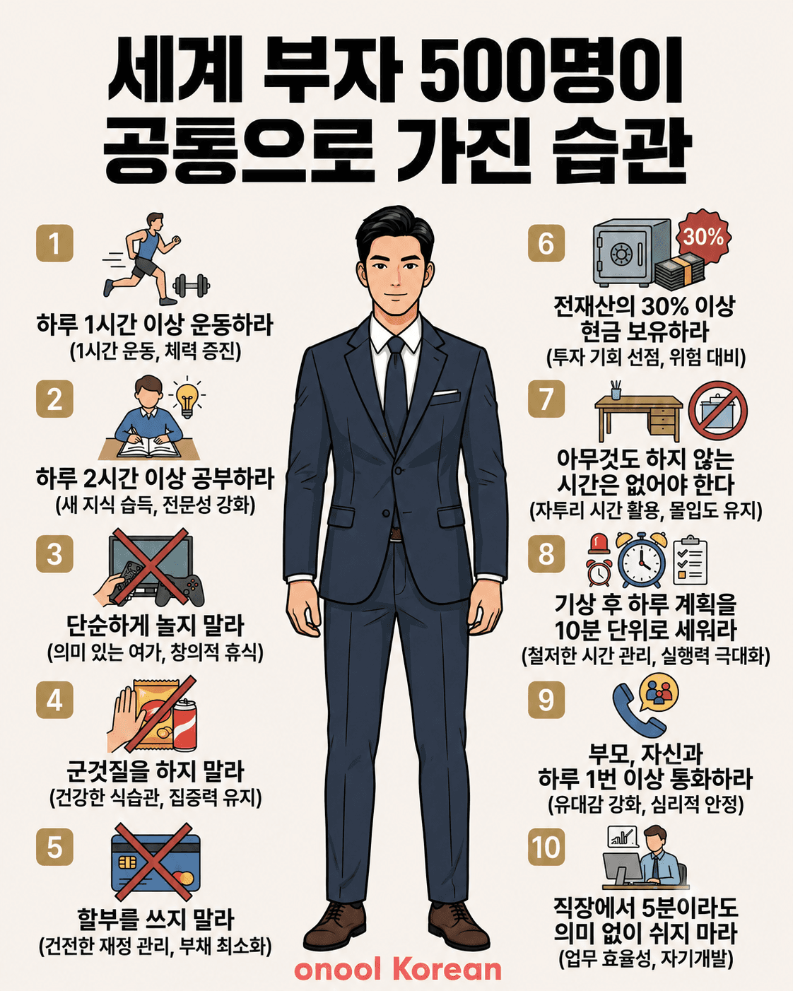습관만 고치면 나도 부자가 될 수 있다.