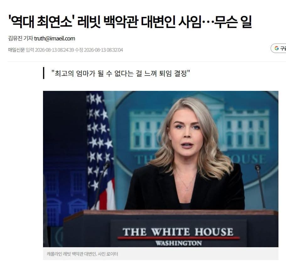 얄미운 레빗이 사임한 이유