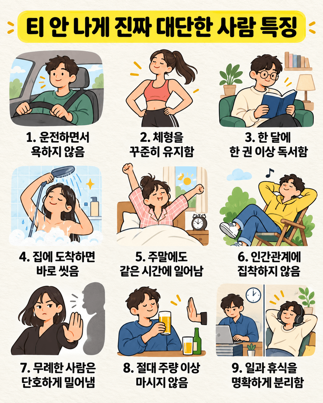 티 안 나게 진짜 대단한 사람 특징